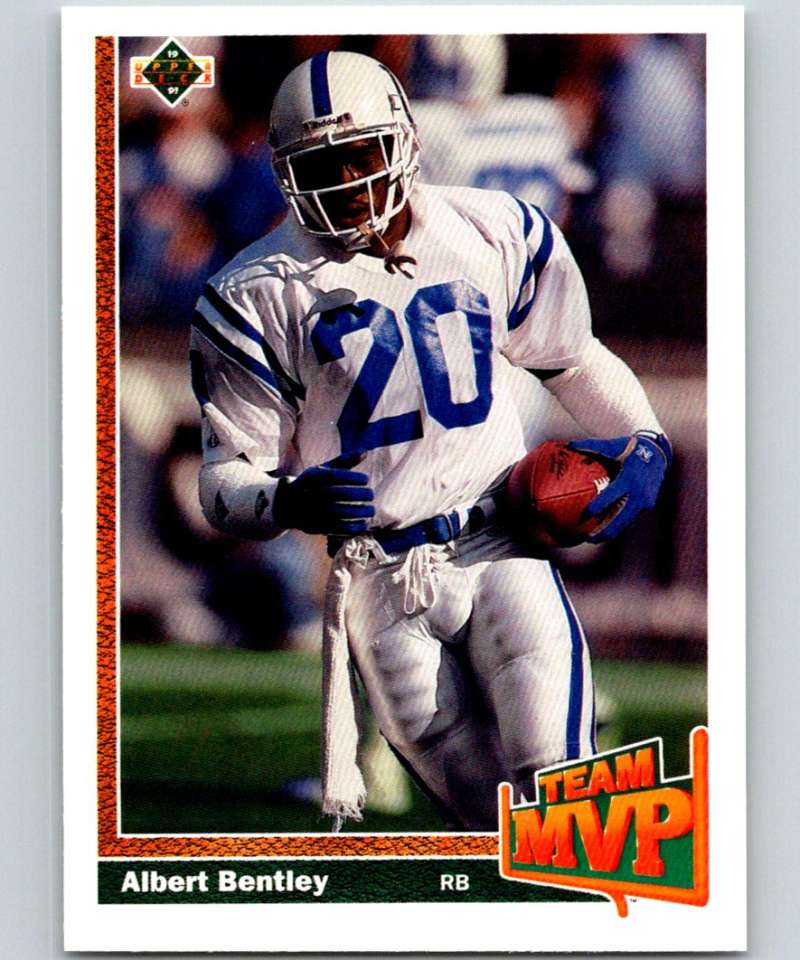 1991 Upper Deck #461 Albert Bentley Colts TM NFL Football Image 1