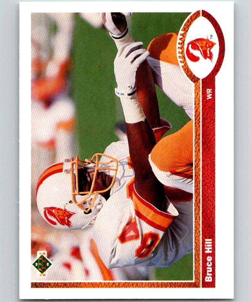 1991 Upper Deck #489 Bruce Hill Buccaneers NFL Football Image 1