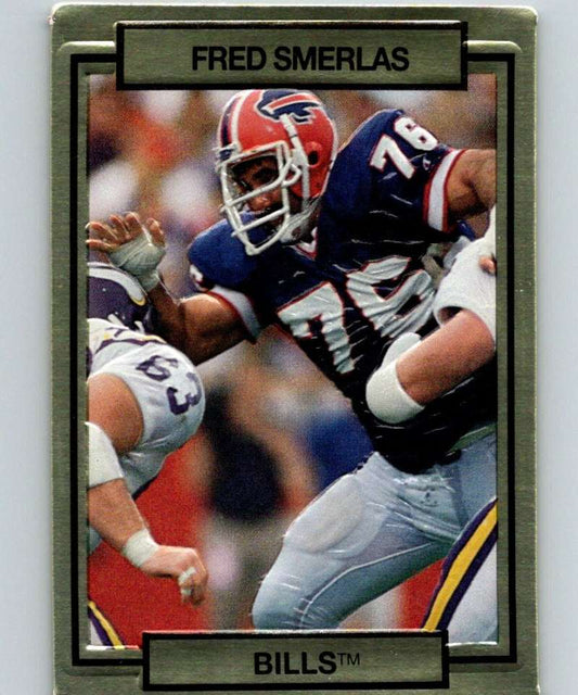 1990 Action Packed #18 Fred Smerlas Bills NFL Football