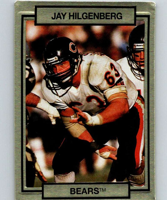 1990 Action Packed #26 Jay Hilgenberg Bears NFL Football Image 1