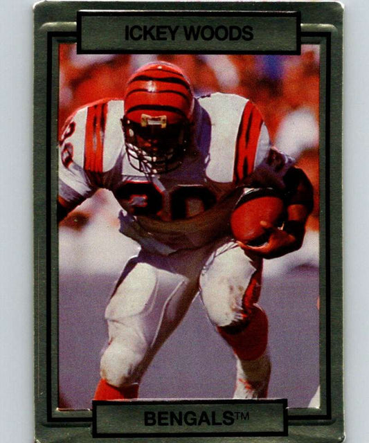 1990 Action Packed #40 Ickey Woods Bengals NFL Football Image 1