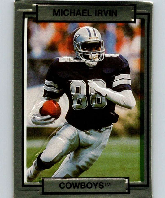 1990 Action Packed #53 Michael Irvin Cowboys NFL Football Image 1