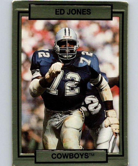1990 Action Packed #55 Ed Too Tall Jones Cowboys NFL Football
