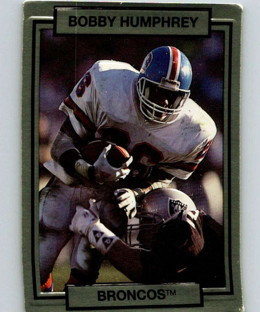 1990 Action Packed #64 Bobby Humphrey Broncos NFL Football Image 1