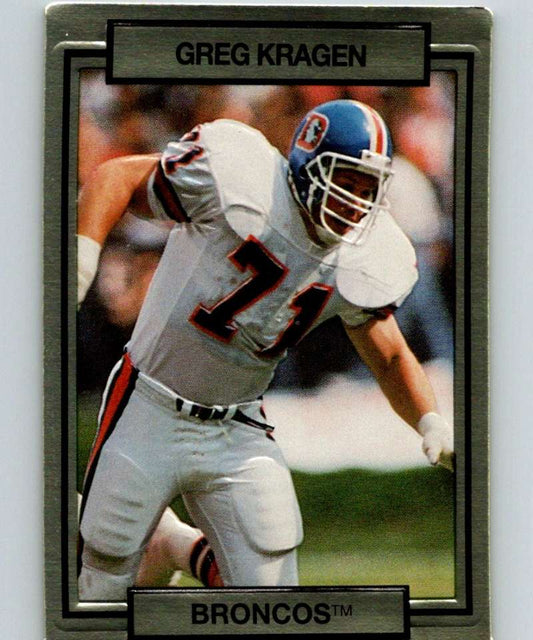 1990 Action Packed #67 Greg Kragen Broncos NFL Football Image 1