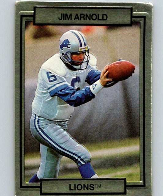 1990 Action Packed #71 Jim Arnold Lions NFL Football Image 1