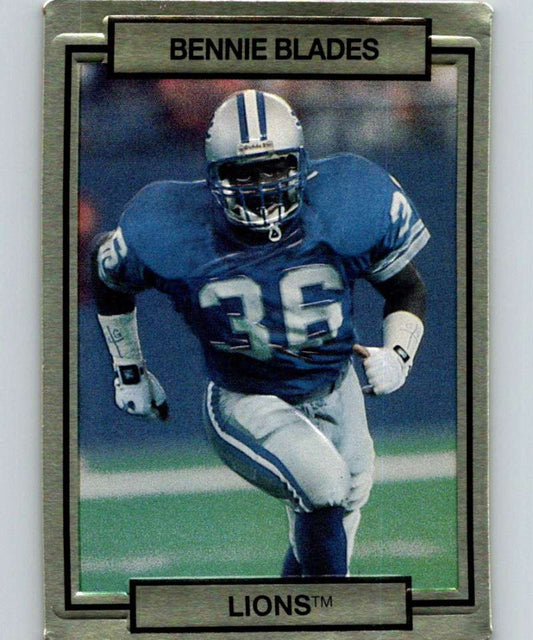1990 Action Packed #73 Bennie Blades Lions NFL Football Image 1