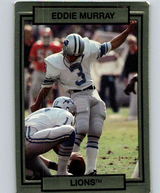 1990 Action Packed #76 Eddie Murray Lions NFL Football Image 1