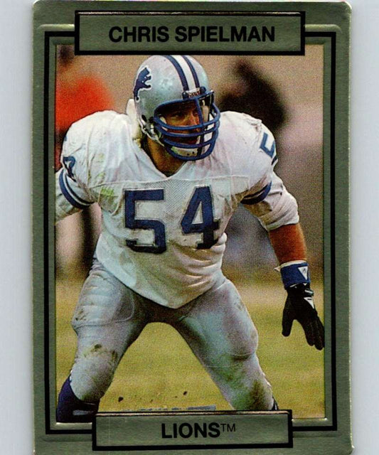 1990 Action Packed #79 Chris Spielman Lions NFL Football Image 1