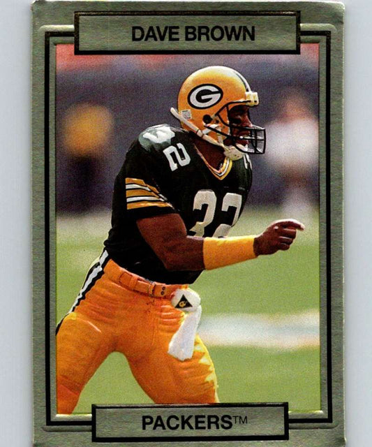 1990 Action Packed #81 Dave Brown Packers NFL Football Image 1