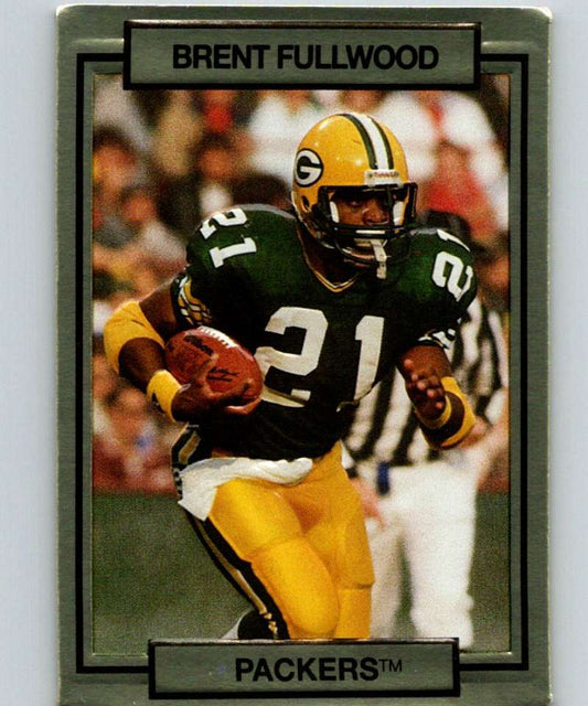 1990 Action Packed #82 Brent Fullwood Packers NFL Football Image 1