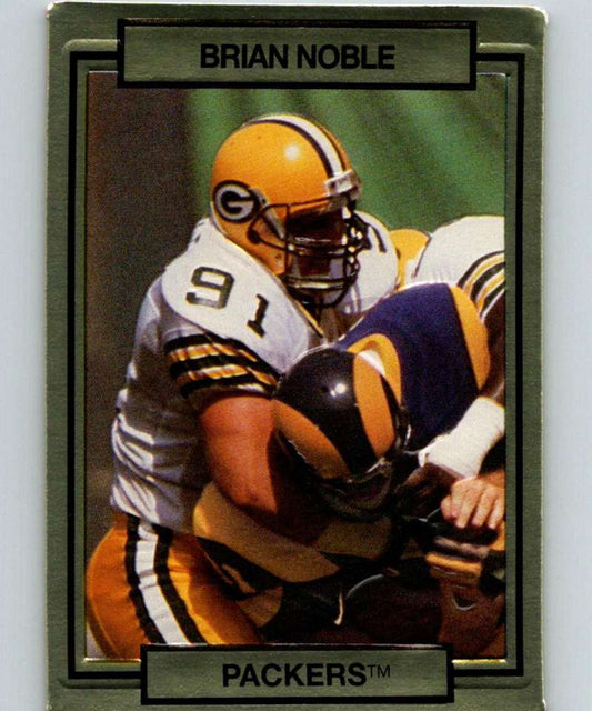 1990 Action Packed #88 Brian Noble Packers NFL Football Image 1