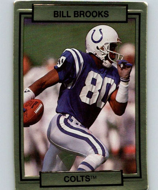 1990 Action Packed #103 Bill Brooks Colts NFL Football Image 1