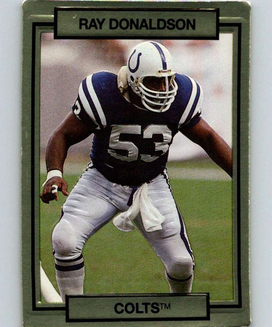 1990 Action Packed #105 Ray Donaldson Colts NFL Football Image 1