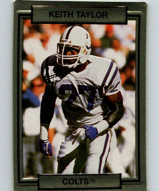 1990 Action Packed #108 Keith Taylor Colts NFL Football Image 1