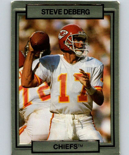 1990 Action Packed #112 Steve DeBerg Chiefs NFL Football Image 1