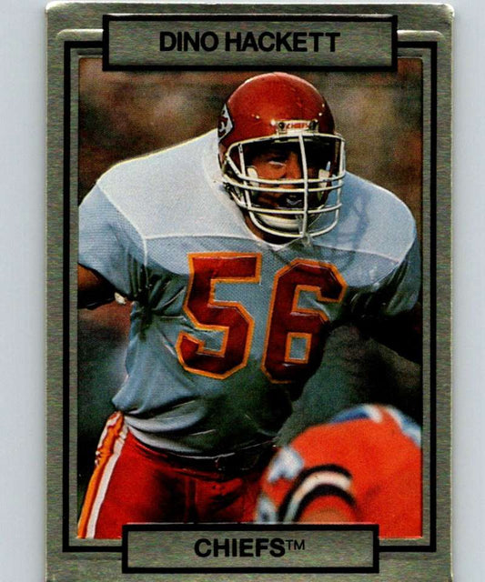 1990 Action Packed #113 Dino Hackett Chiefs NFL Football Image 1