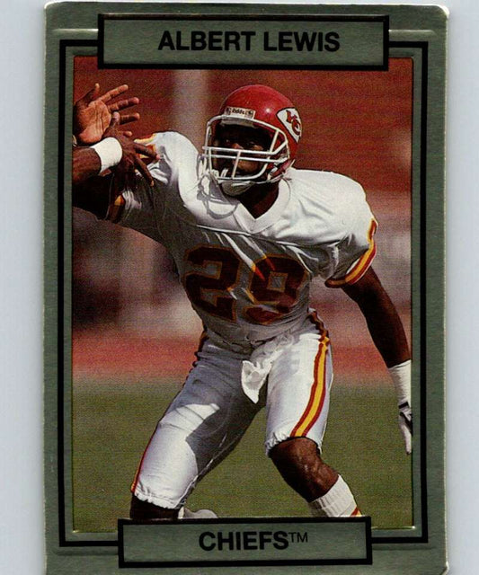 1990 Action Packed #114 Albert Lewis Chiefs NFL Football Image 1