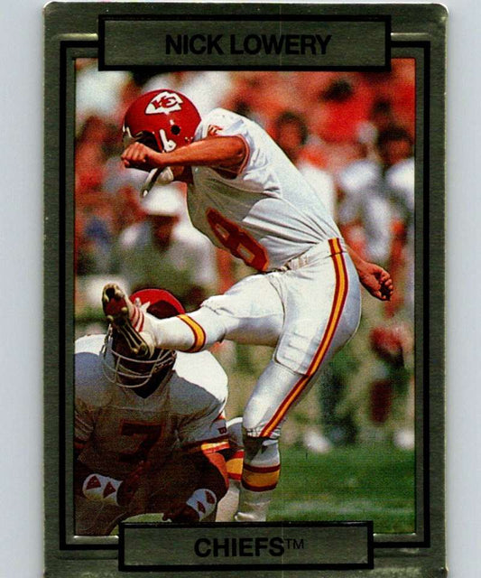 1990 Action Packed #115 Nick Lowery Chiefs NFL Football Image 1