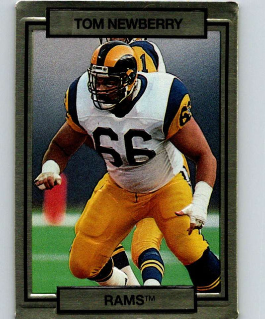 1990 Action Packed #138 Tom Newberry LA Rams NFL Football Image 1