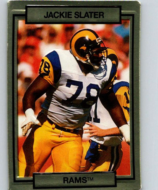 1990 Action Packed #139 Jackie Slater LA Rams NFL Football Image 1