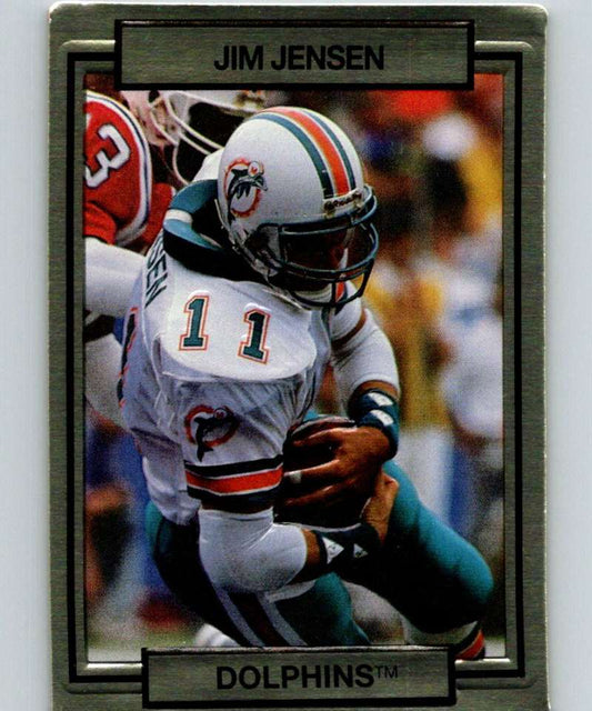 1990 Action Packed #145 Jim C. Jensen Dolphins NFL Football Image 1