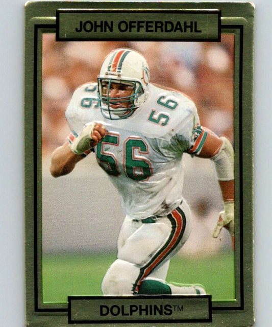 1990 Action Packed #147 John Offerdahl Dolphins NFL Football Image 1