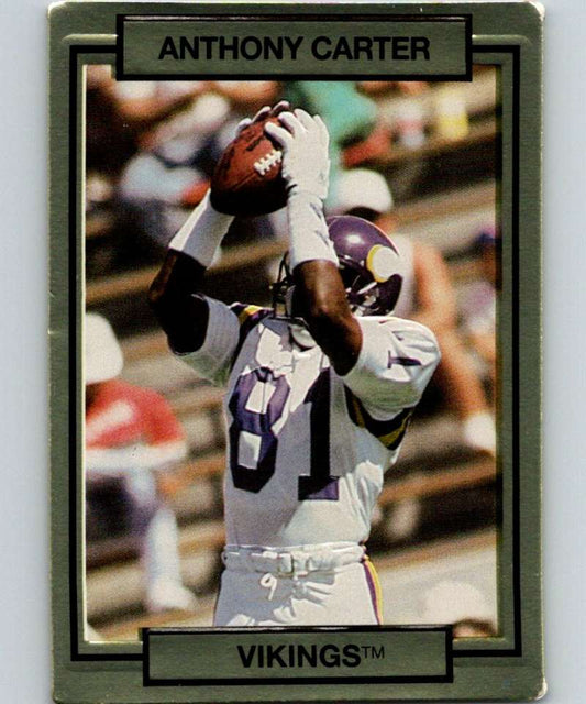 1990 Action Packed #152 Anthony Carter Vikings NFL Football Image 1