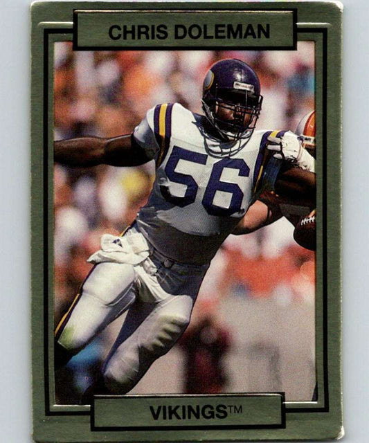 1990 Action Packed #153 Chris Doleman Vikings NFL Football Image 1