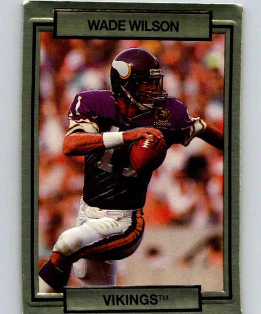1990 Action Packed #159 Wade Wilson Vikings NFL Football Image 1