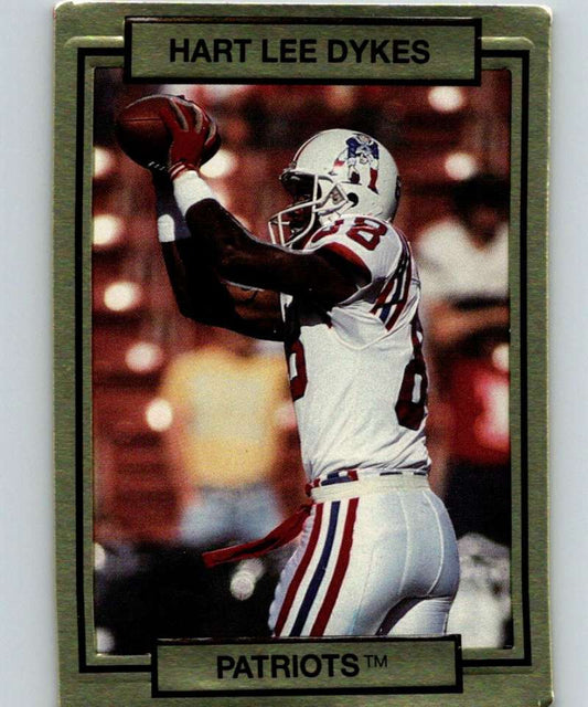 1990 Action Packed #161 Hart Lee Dykes Patriots NFL Football Image 1