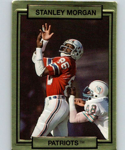 1990 Action Packed #166 Stanley Morgan Patriots NFL Football Image 1
