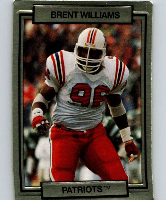 1990 Action Packed #170 Brent Williams Patriots NFL Football Image 1