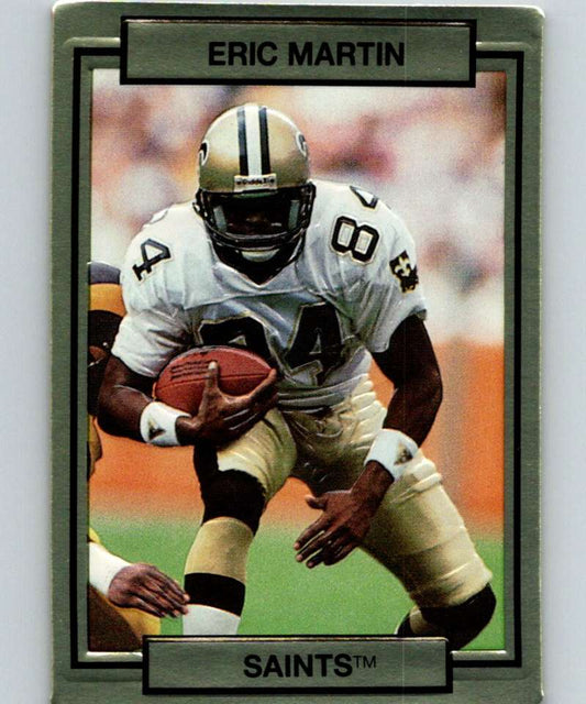 1990 Action Packed #176 Eric Martin Saints NFL Football Image 1