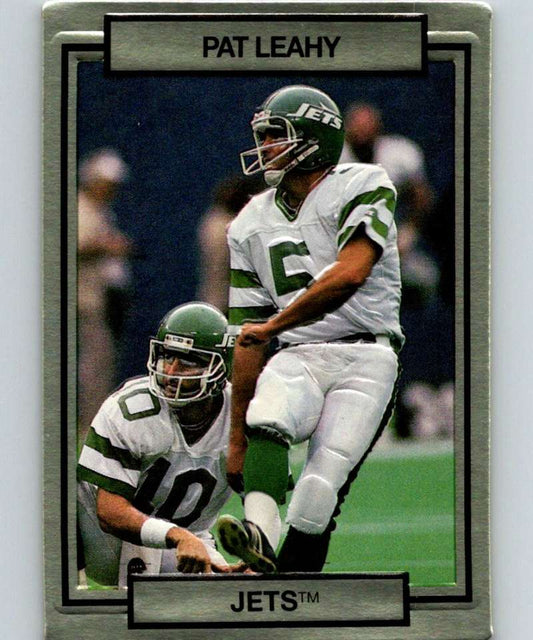 1990 Action Packed #195 Pat Leahy NY Jets NFL Football Image 1