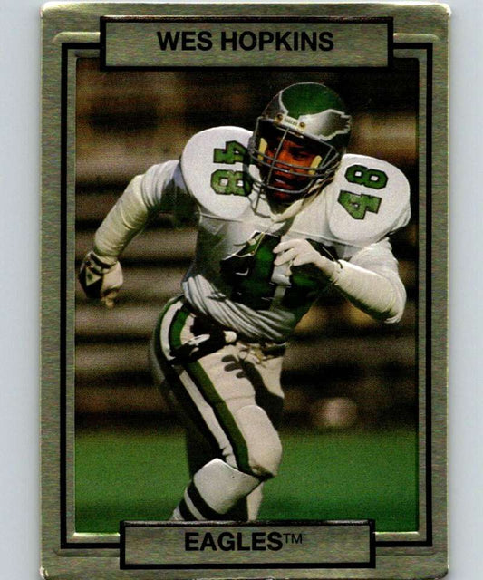 1990 Action Packed #205 Wes Hopkins Eagles NFL Football Image 1