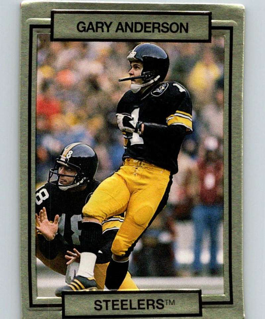 1990 Action Packed #221 Gary Anderson Steelers NFL Football Image 1