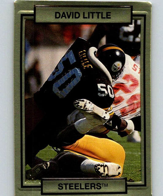 1990 Action Packed #226 David Little Steelers NFL Football Image 1