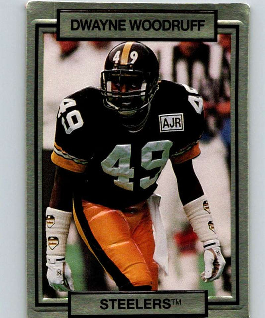 1990 Action Packed #228 Dwayne Woodruff Steelers NFL Football