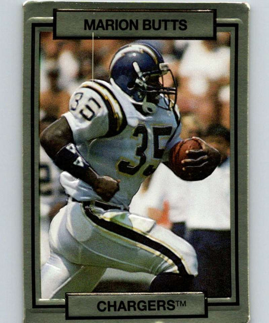 1990 Action Packed #231 Marion Butts Chargers NFL Football Image 1