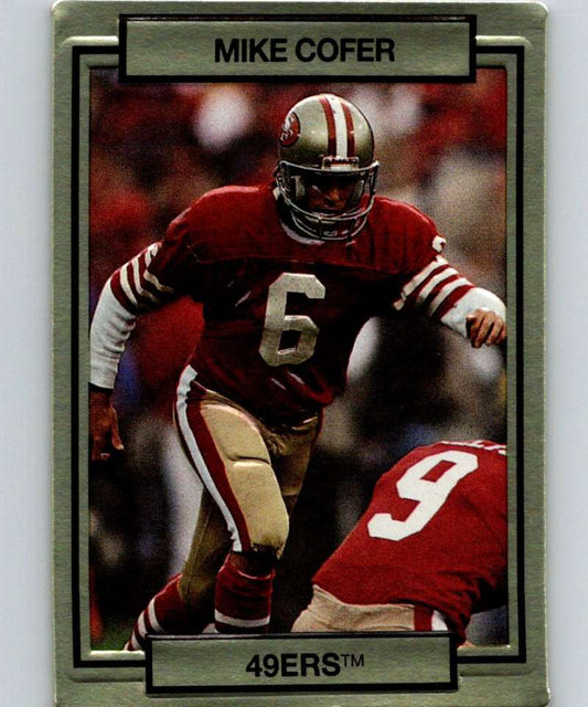1990 Action Packed #241 Mike Cofer 49ers NFL Football Image 1