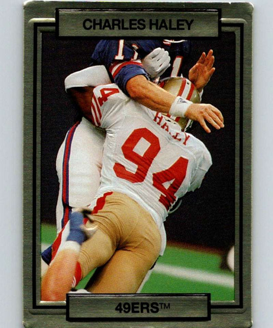 1990 Action Packed #243 Charles Haley 49ers NFL Football Image 1