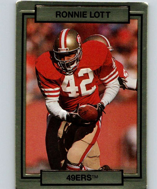 1990 Action Packed #244 Ronnie Lott 49ers NFL Football Image 1