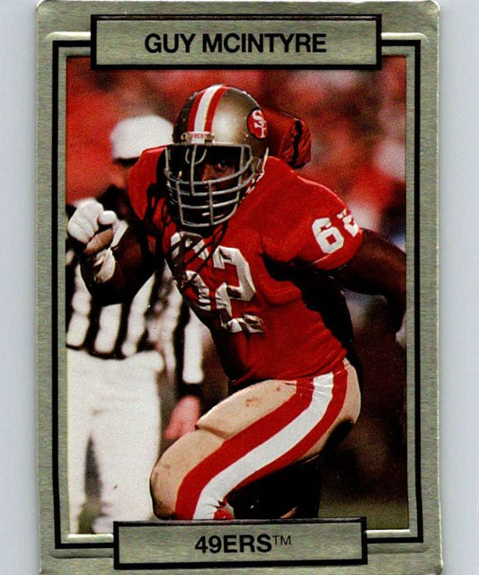 1990 Action Packed #245 Guy McIntyre 49ers NFL Football Image 1