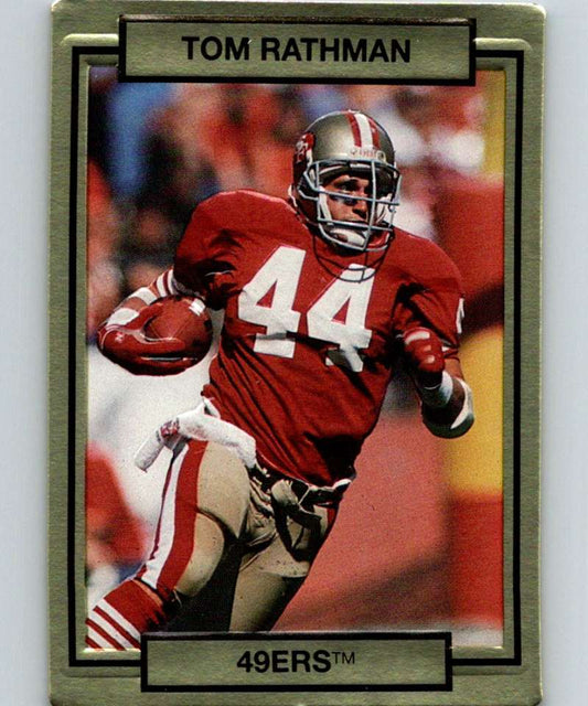 1990 Action Packed #247 Tom Rathman 49ers NFL Football