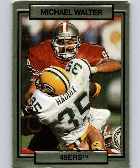 1990 Action Packed #250 Michael Walter 49ers NFL Football Image 1