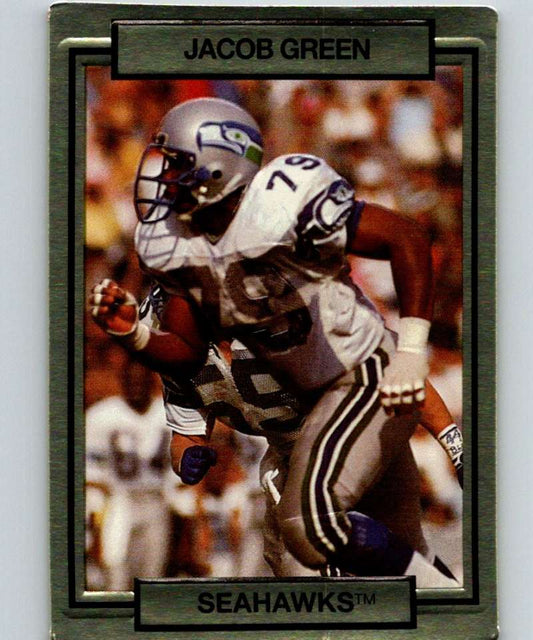 1990 Action Packed #252 Jacob Green Seahawks NFL Football Image 1