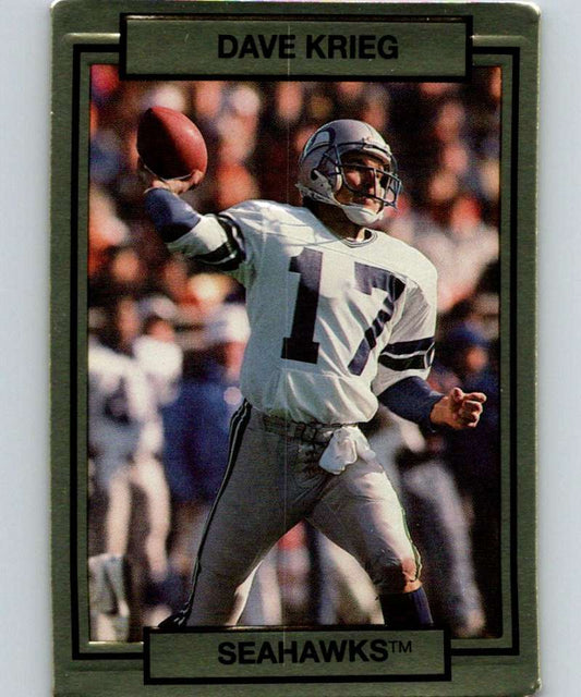 1990 Action Packed #253 Dave Krieg Seahawks NFL Football Image 1