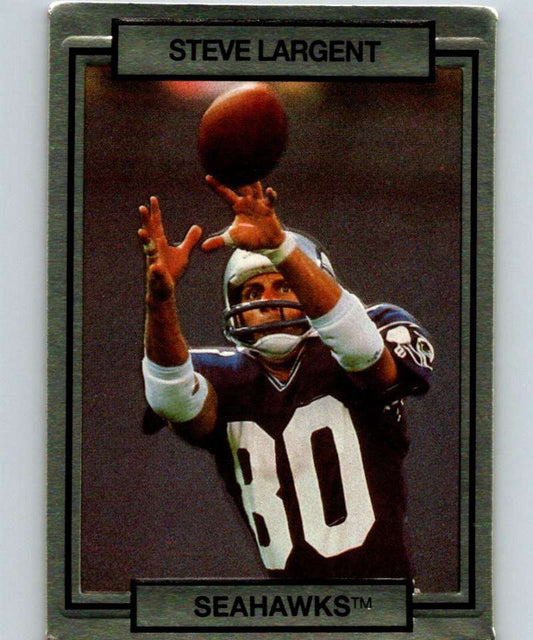 1990 Action Packed #254 Steve Largent Seahawks NFL Football Image 1