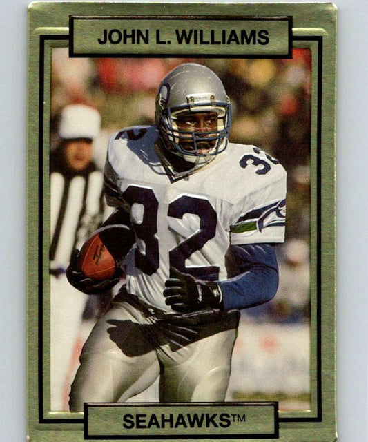 1990 Action Packed #260 John L. Williams Seahawks NFL Football Image 1